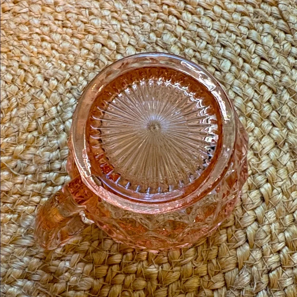 Pink Depression Glass Fostoria American Sugar & Creamer